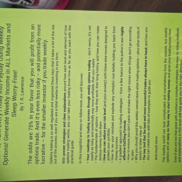 How To Turn Every Friday Into Payday Using Weekly Options-Paperback Book - Picture 3 of 5